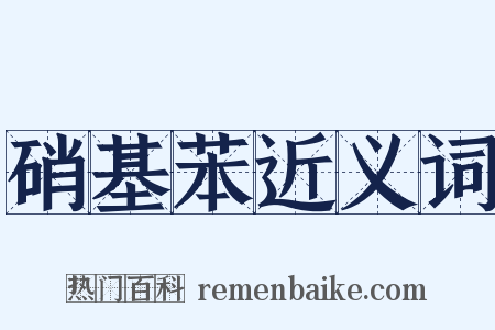 硝基苯近义词是什么意思的图片
